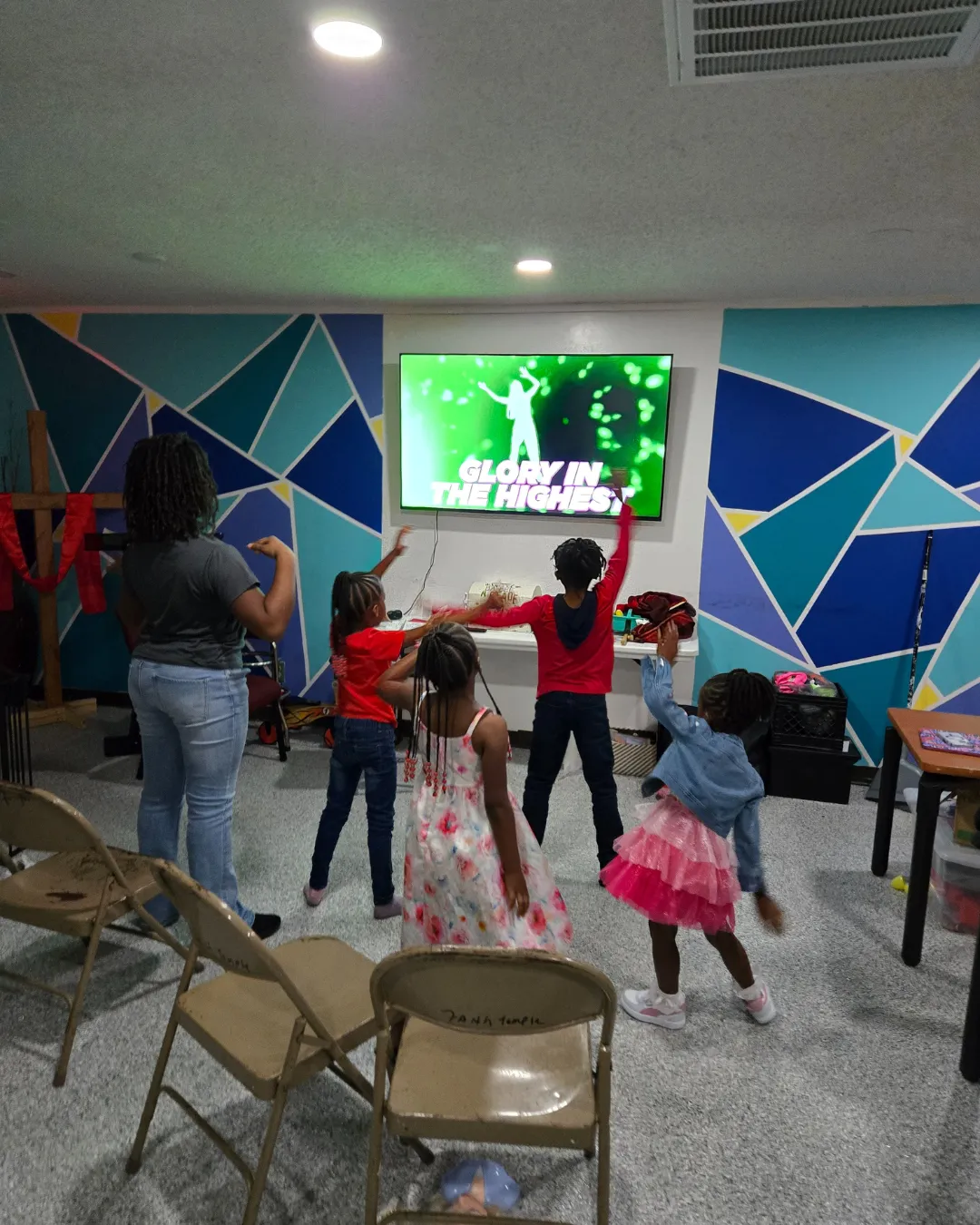 Happy Kids Worshiping