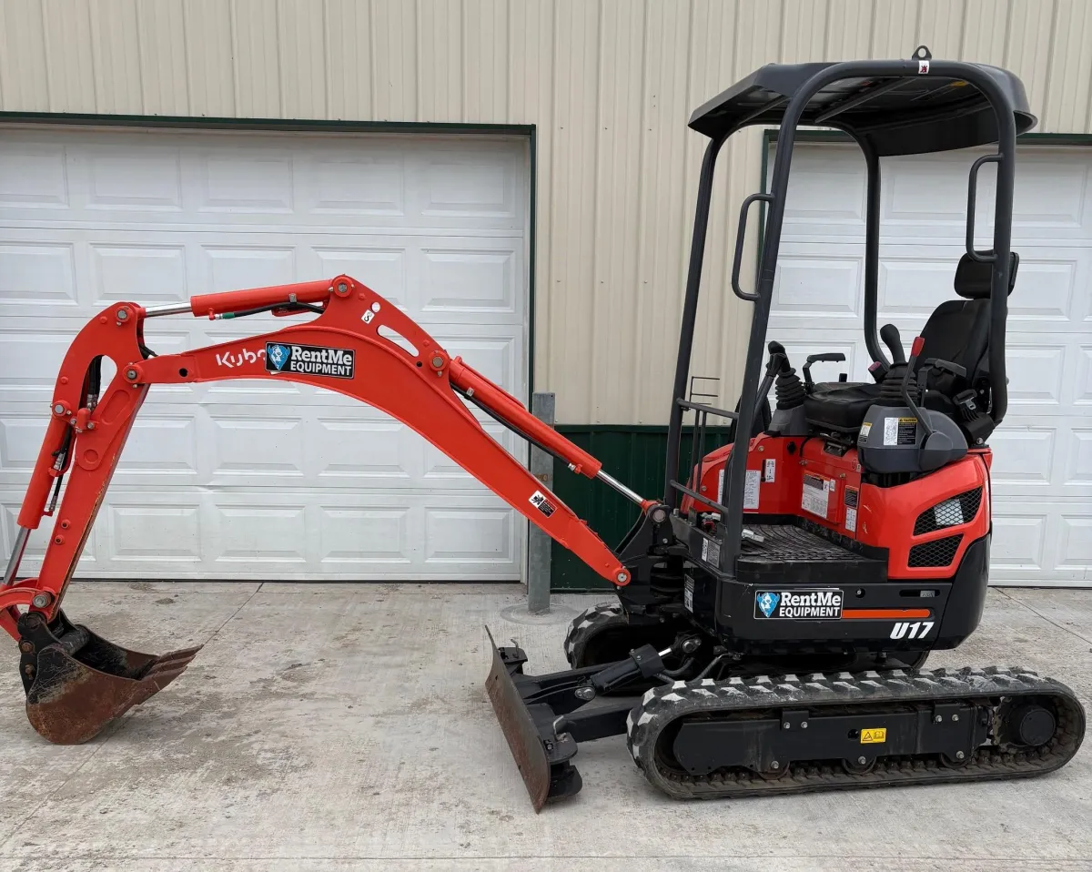 Well-maintained mini excavator available for rental at RentMe Equipment in Cincinnati Ohio