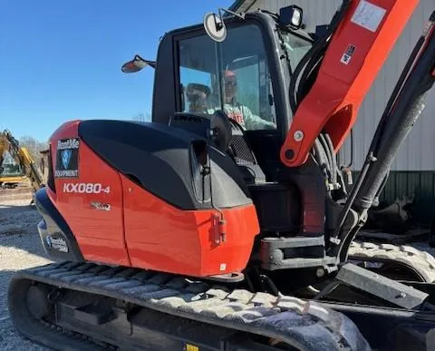 Kubota excavator operated by RentMe Equipment owner in Cincinnati Ohio