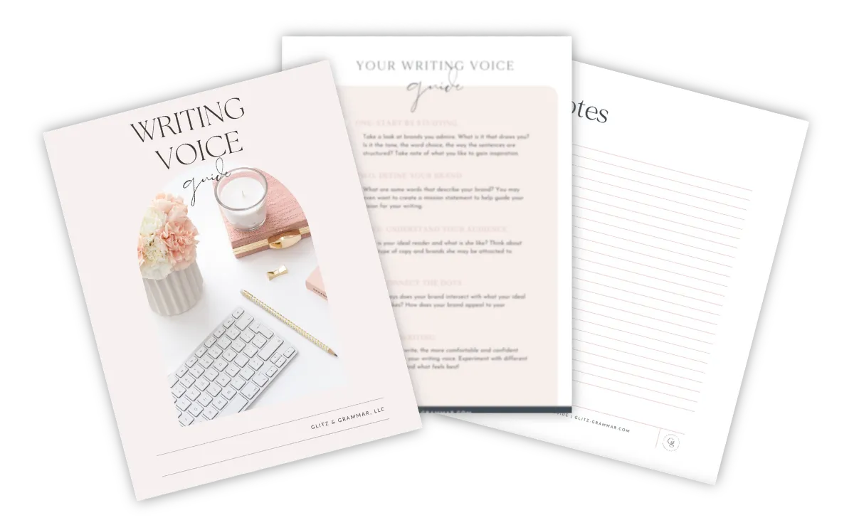 writing voice guide for brands and bloggers