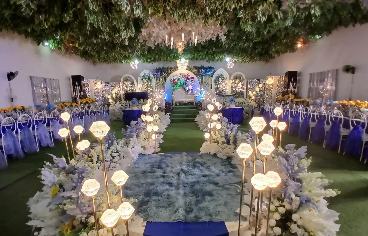 a lighted star on a black background