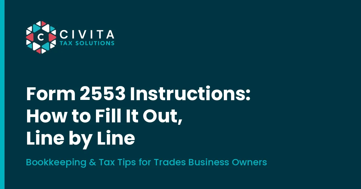 Form 2553 Instructions: How to Fill It Out, Line by Line