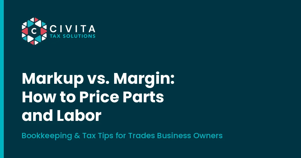 Blog cover: Markup vs. Margin: How to Price Parts and Labor