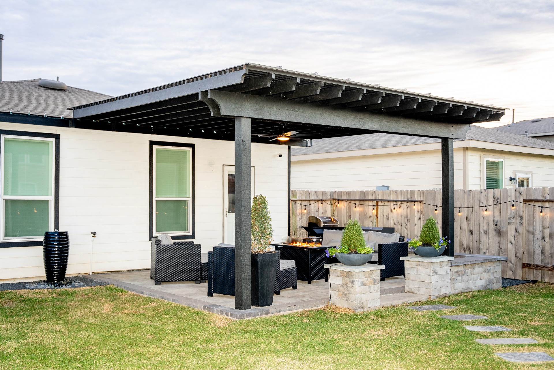 Baytown Concrete builds and installs Patio