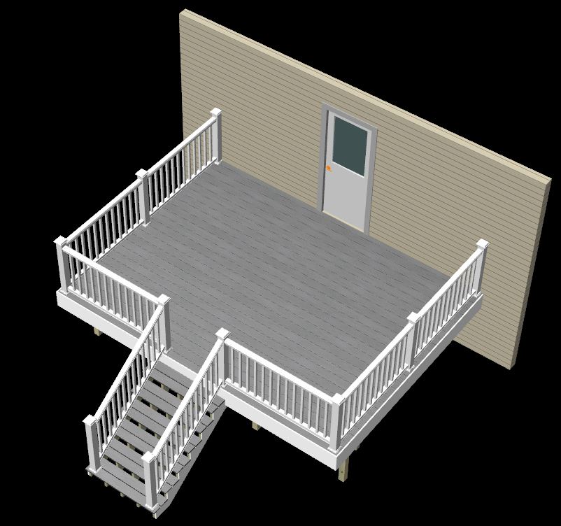 12x16 deck kit