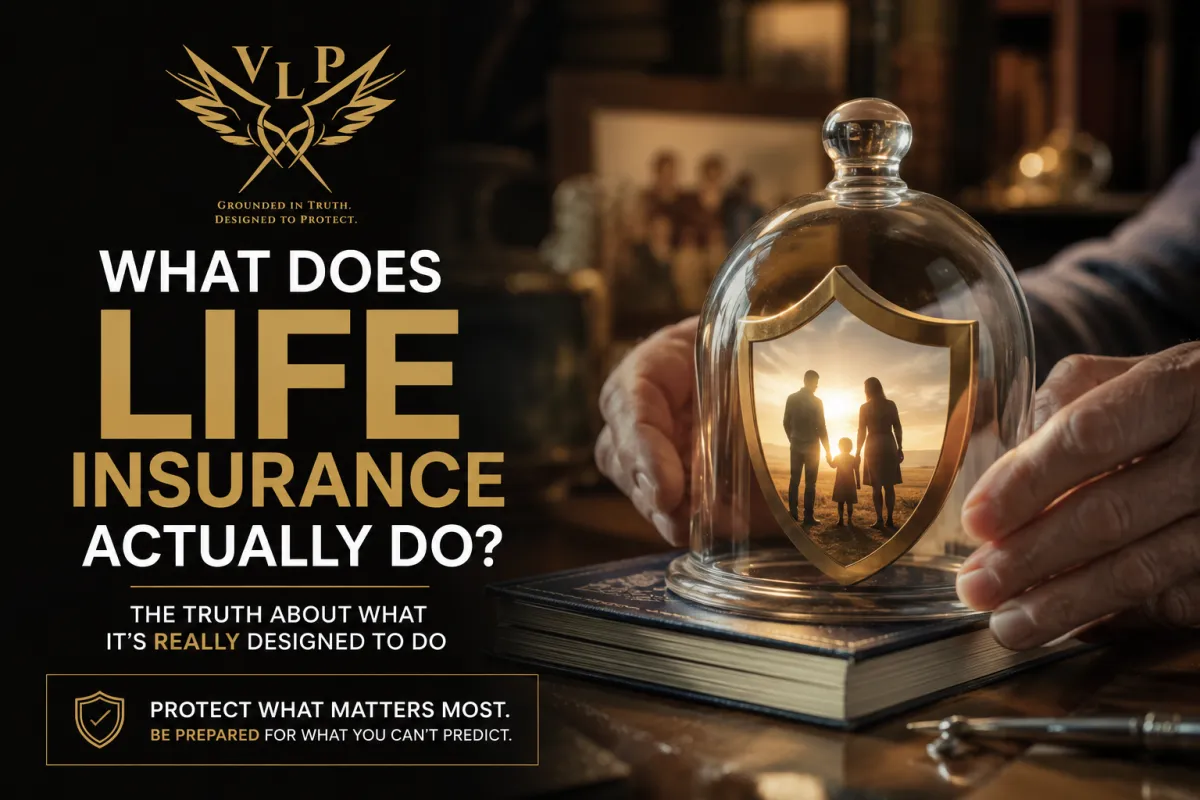 Family learning what life insurance actually does to protect their future with guidance from Veritas Legacy Partners.