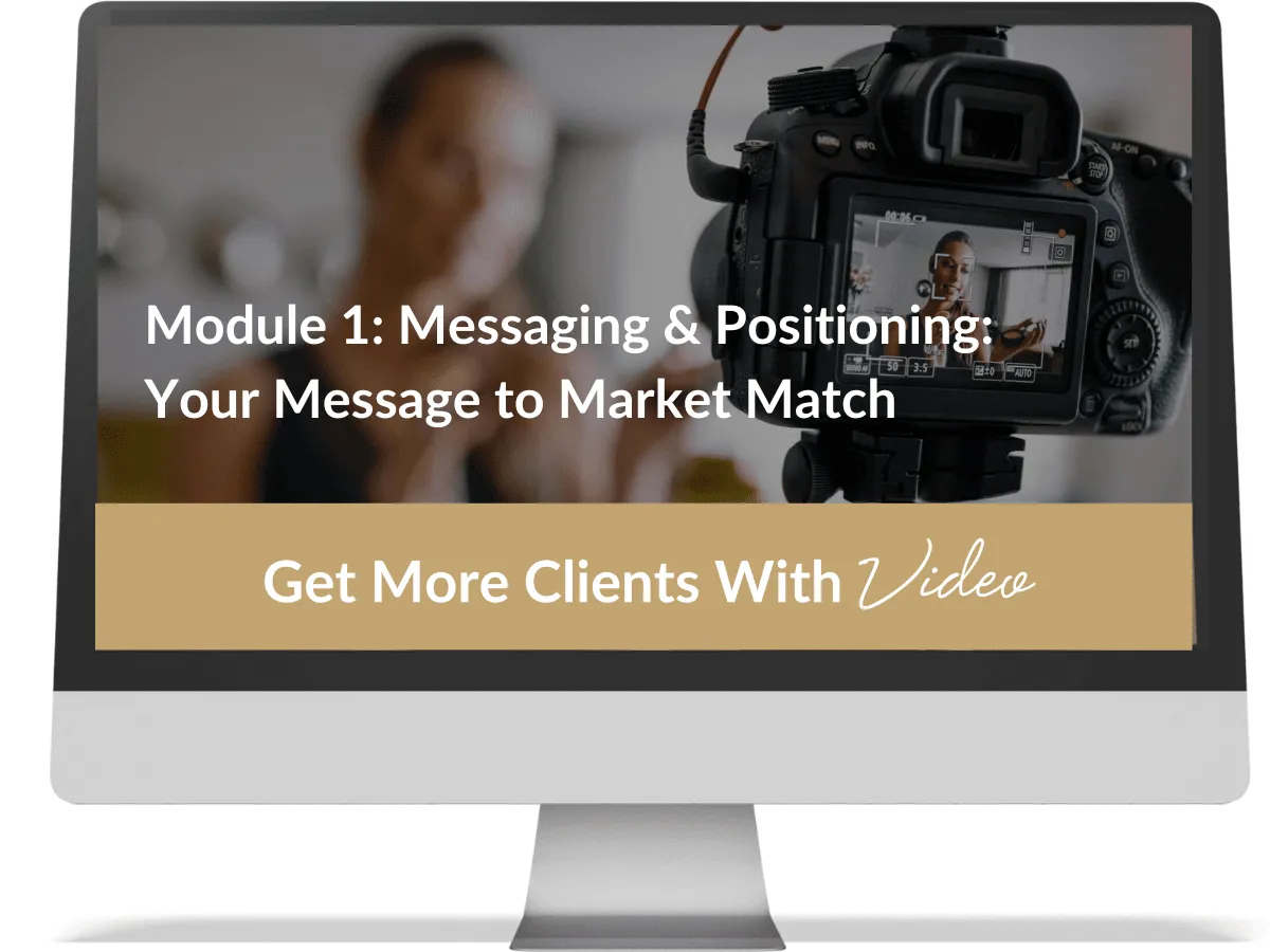 Visible Impact: Week 1 - Messaging & Positioning: Your Perfect Message to Market Match