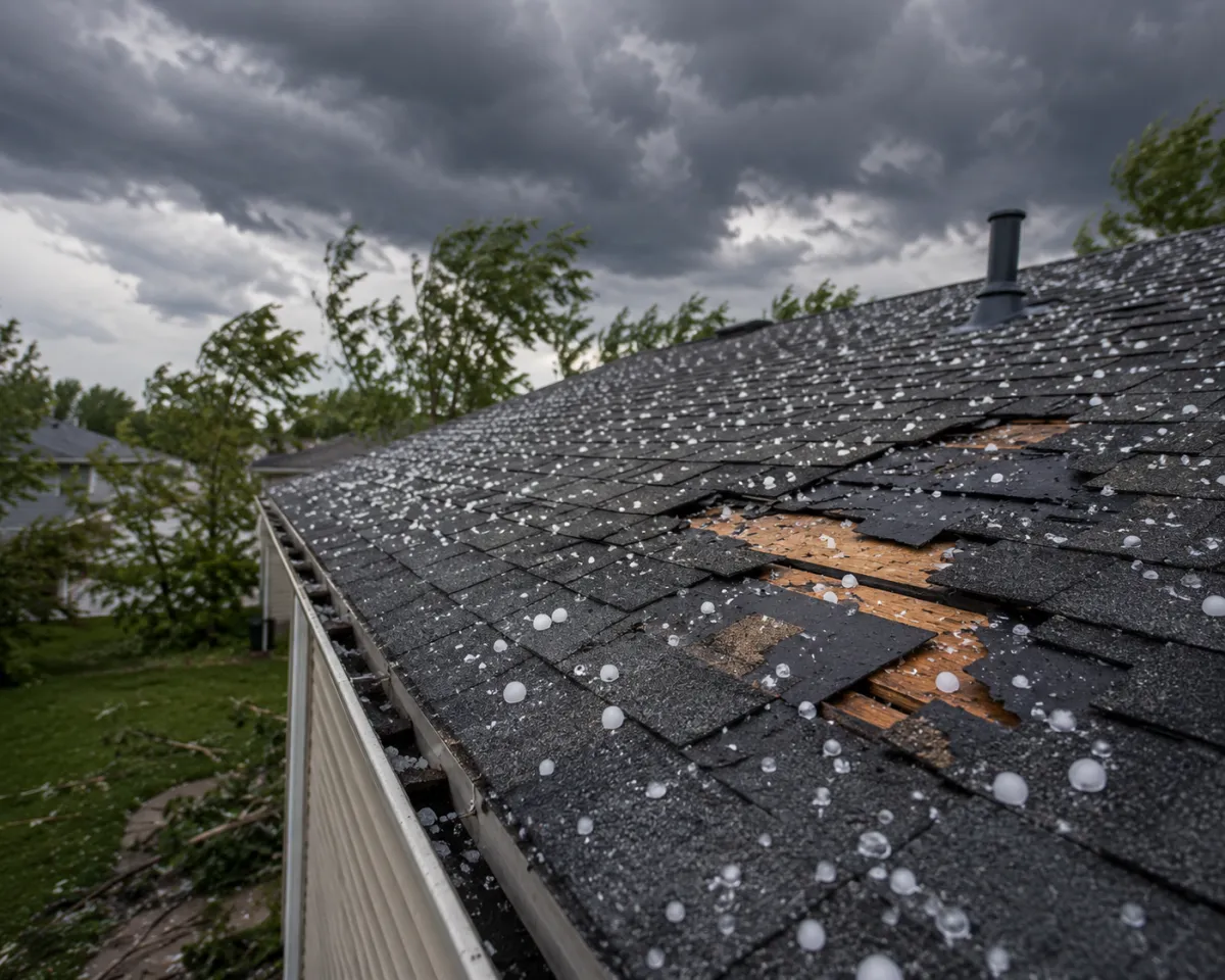 storm damage roof repair Atlanta