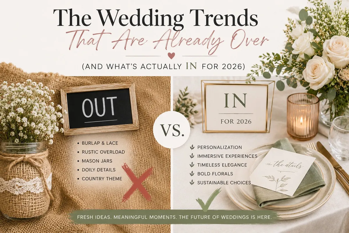 2026 Wedding Trends That Are Out—and What’s Actually In