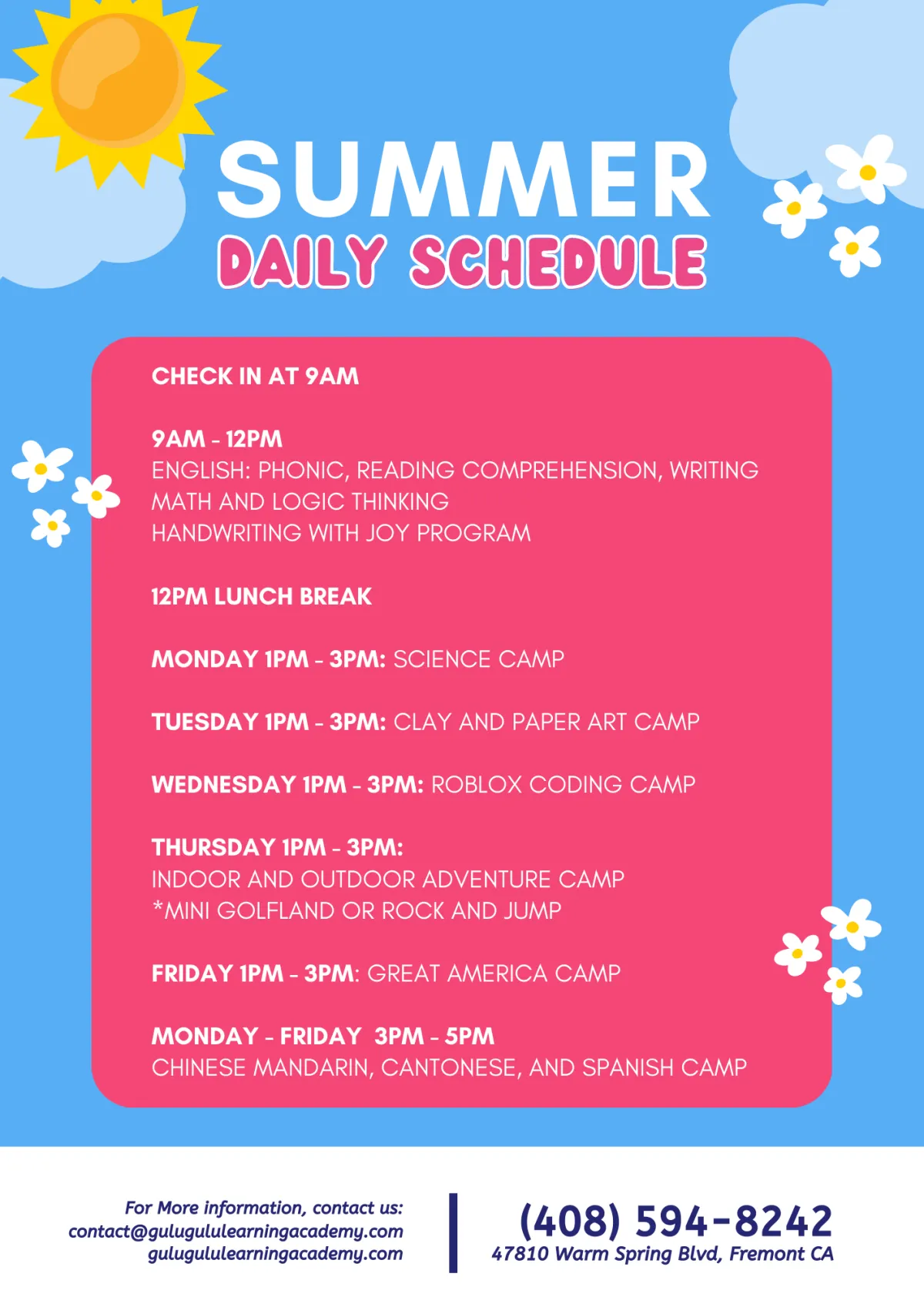 Summer Camp for Kids 2023 in Fremont