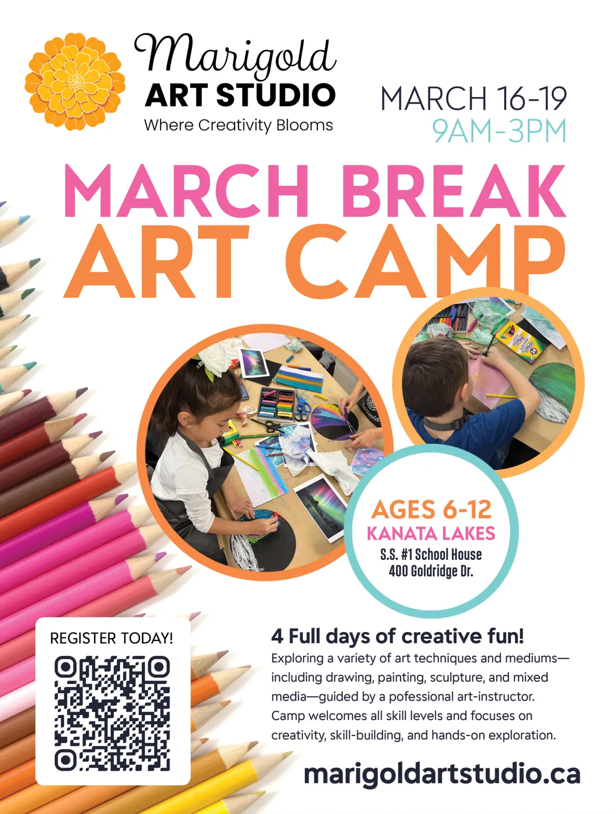 Art Classes in Ottawa - March Break Camp 2026