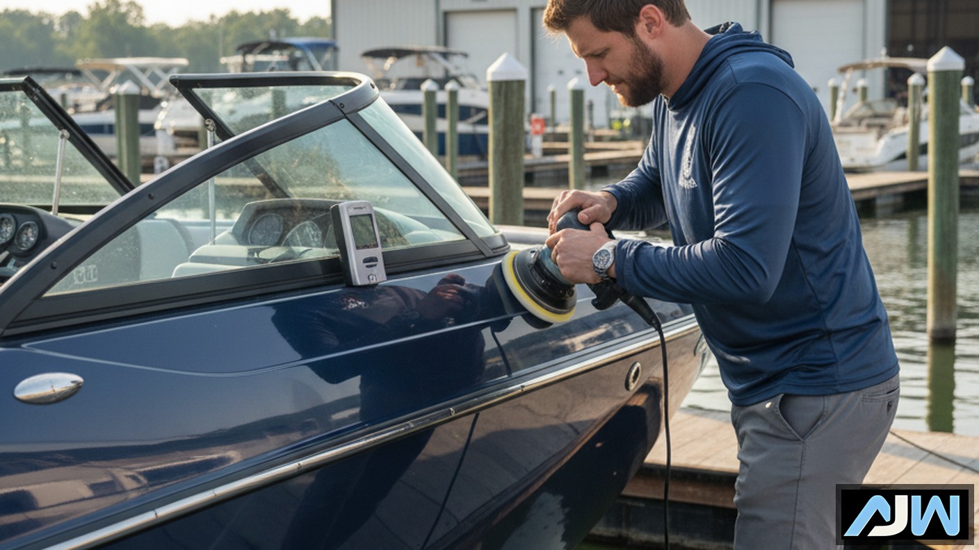 Ceramic Coating a Mastercraft at Safe Harbor Mooresville