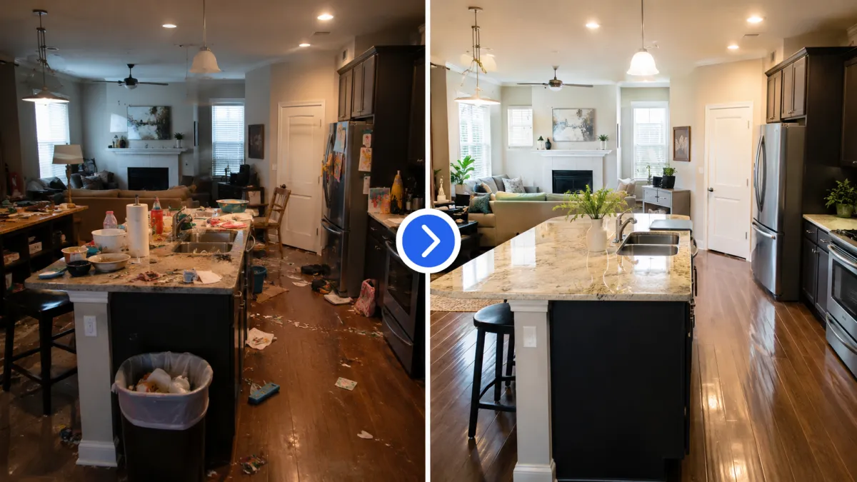 Before and After Cleaning