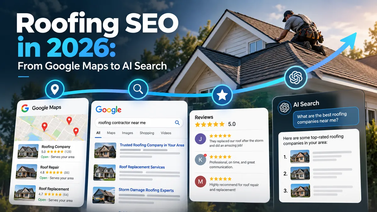 Roofing SEO in 2026: How Roofers Can Improve Google Rankings, Local Visibility, and AI Search Presence