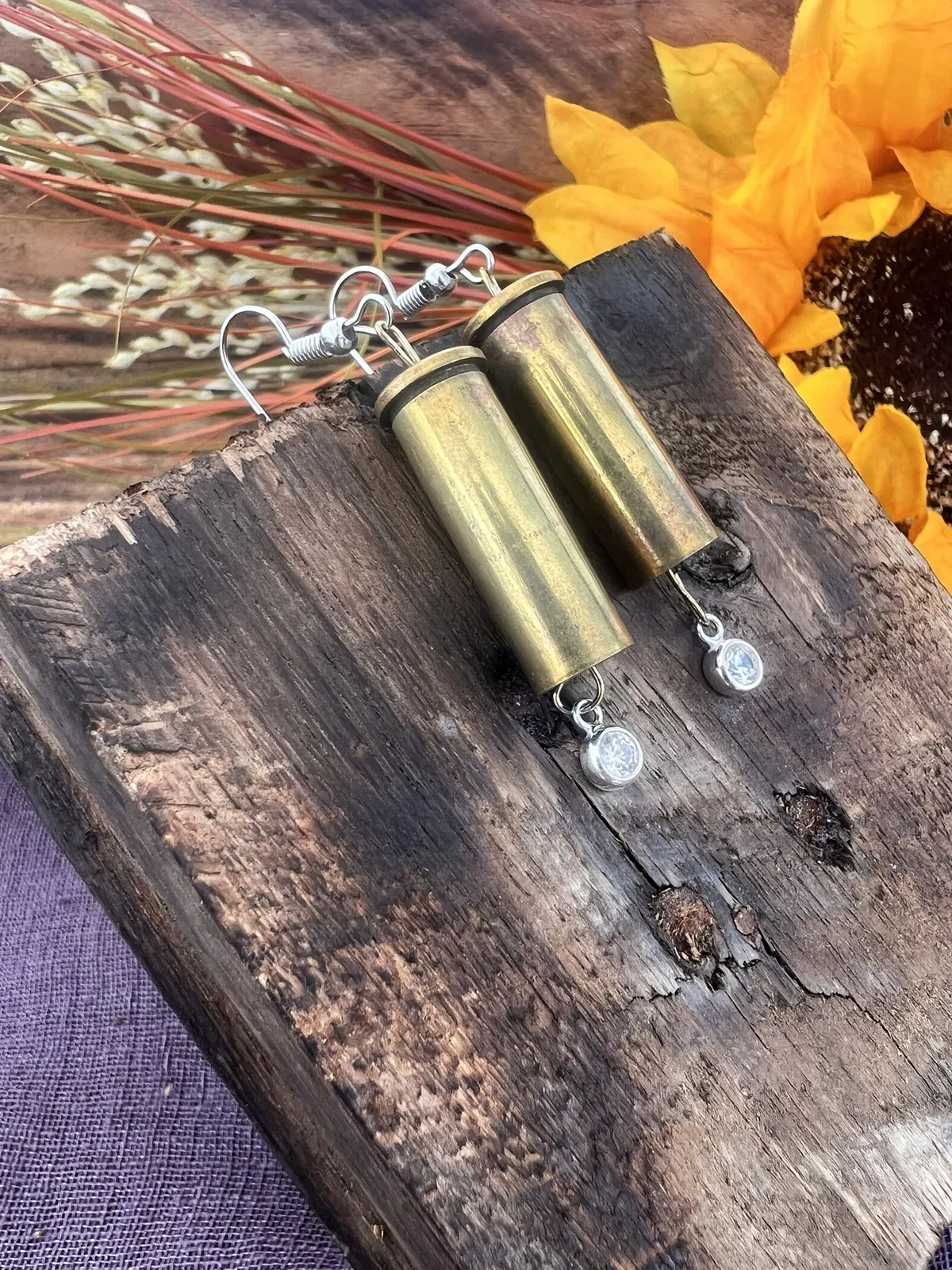 38 Special Bullet Jewelry w/ Sterling stone charm
