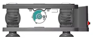 Section View of VT003F Linear Vibration Plate