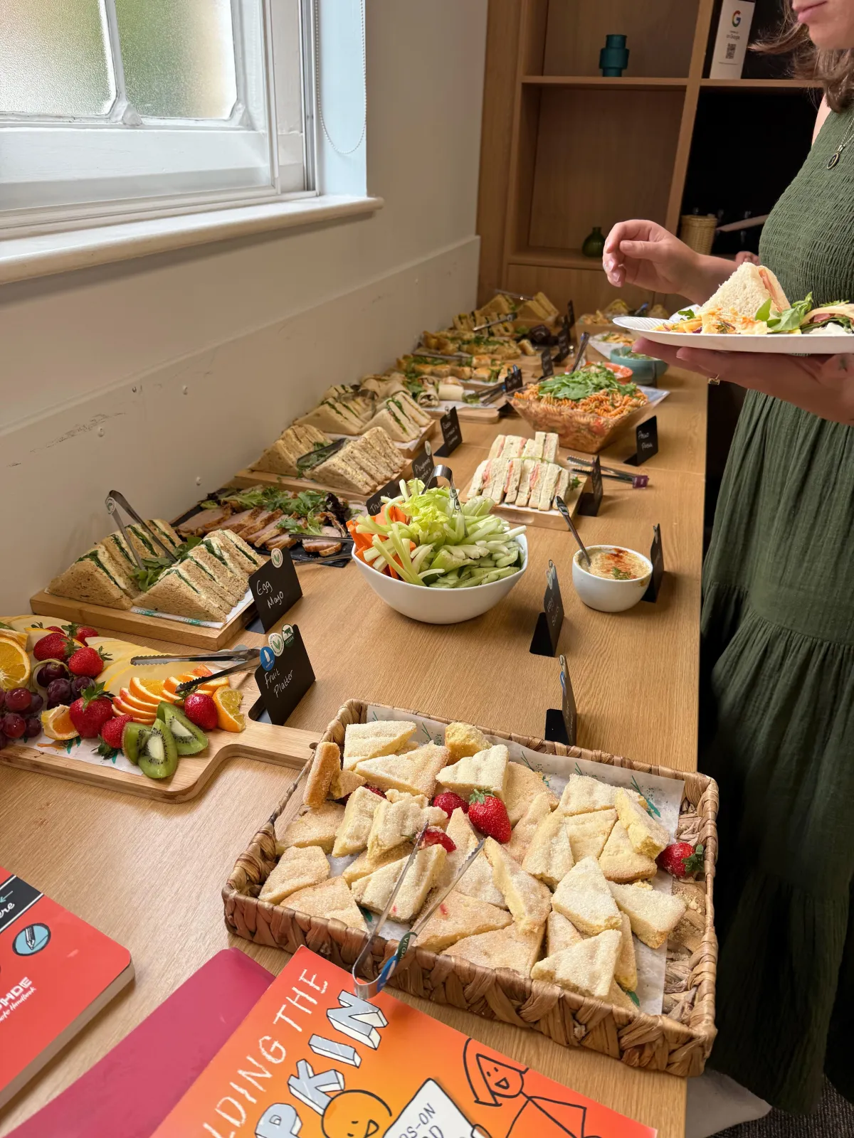 Delicious lunch spread at the Graphics Made Easy workshop