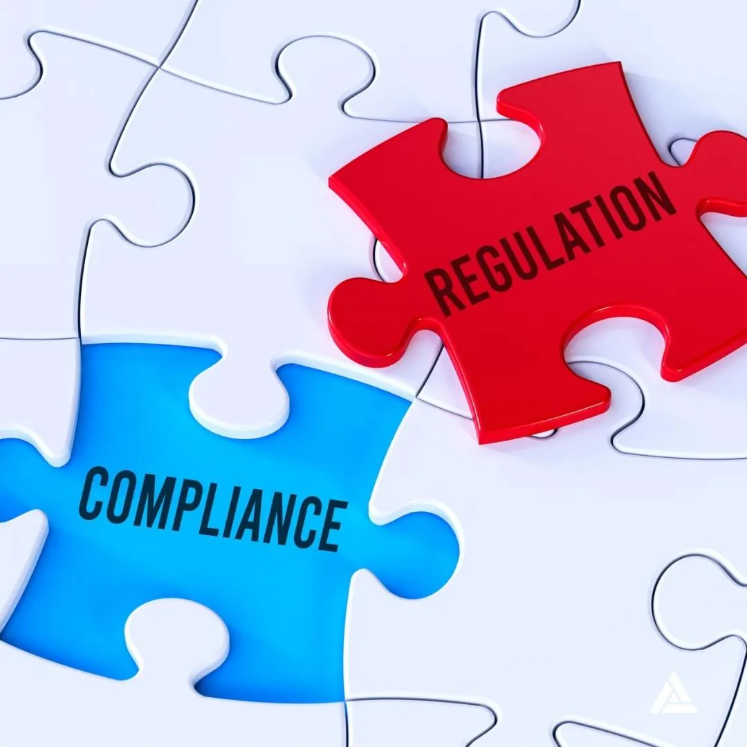 Image of puzzle pieces ofn compliance and regulations