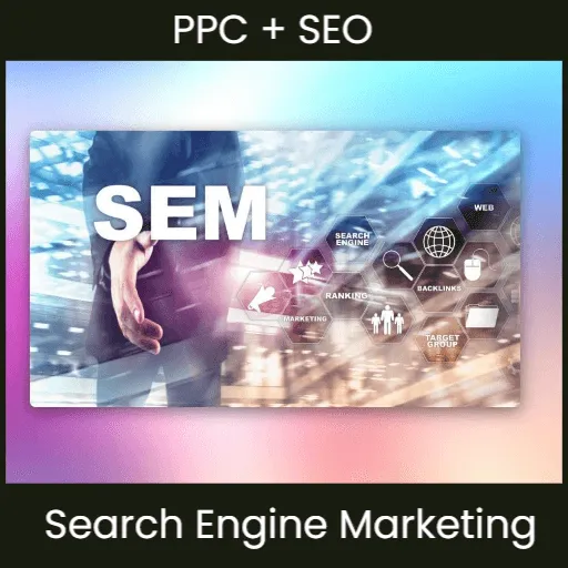 Image SEM IS PPC plus SEO Man reahing out with a hand shakee