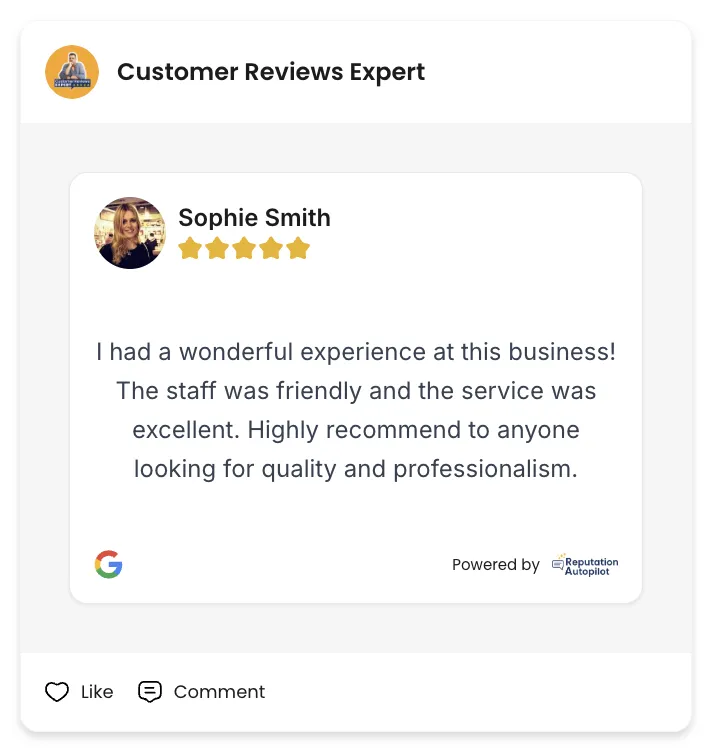 A Google Business Profile dashboard showing profile strength, services, photos and posts.