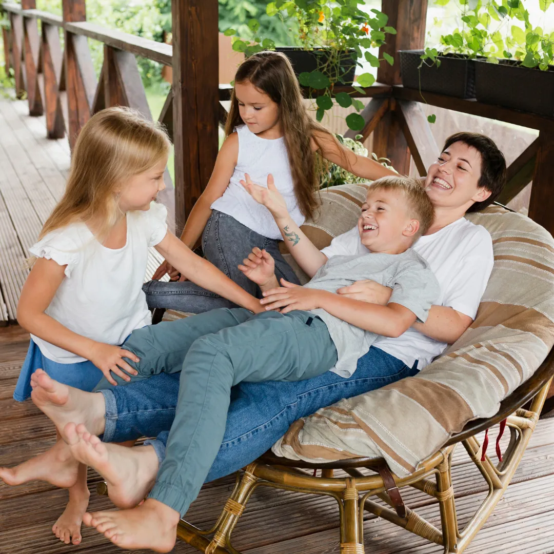 Happy family enjoying their home together | BuiltWell Group