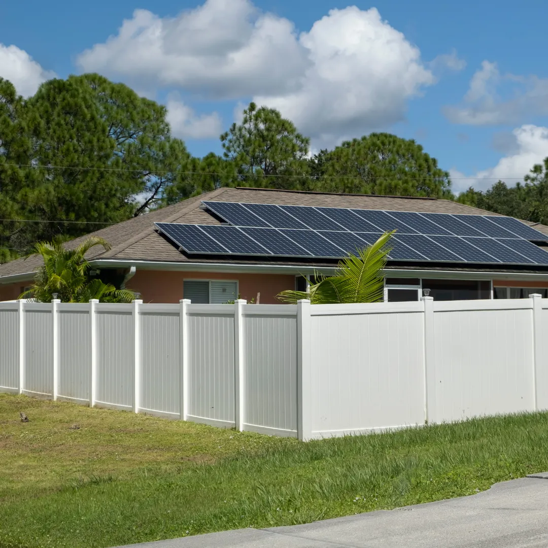 Privacy and security fencing integrated with deck and fence combination design