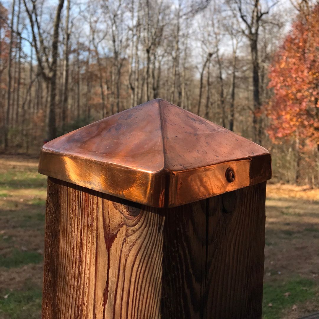 Decorative post caps and trim for fence and deck finishing details