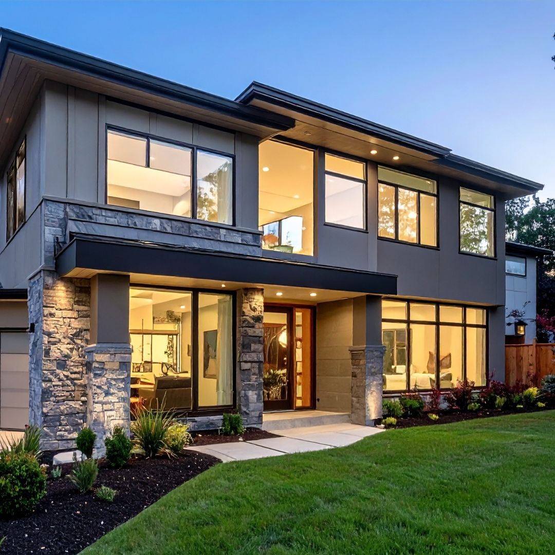 Full home exterior painting service for residential siding and trim protection