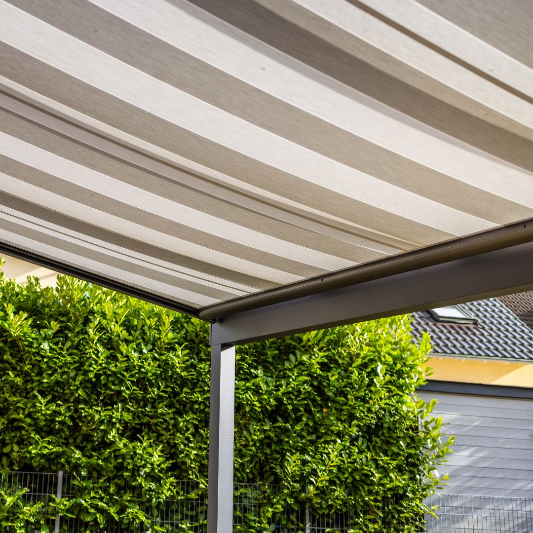 Patio shade structure for residential outdoor living and comfort