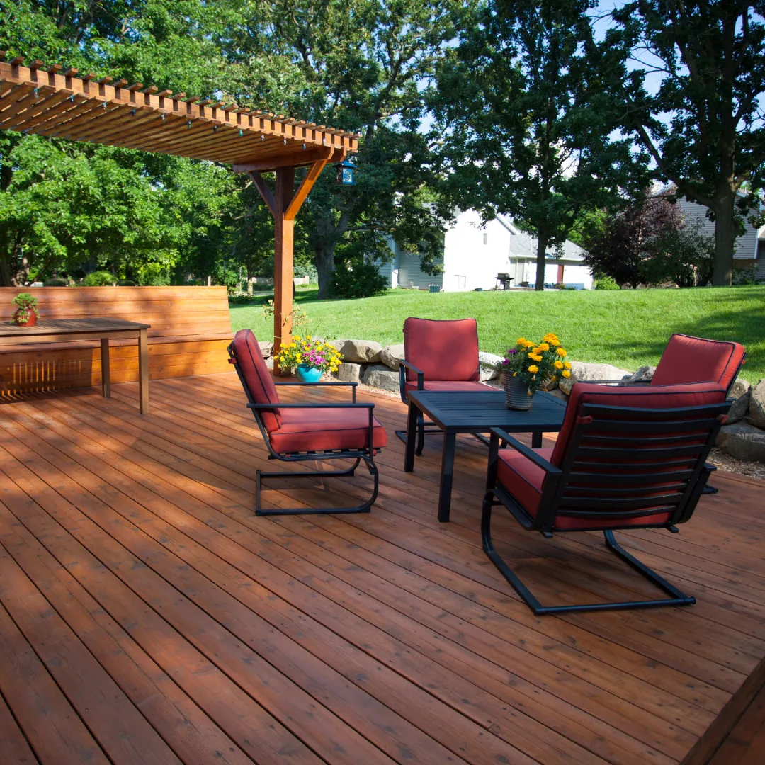 Cedar decks by BuiltWell Group