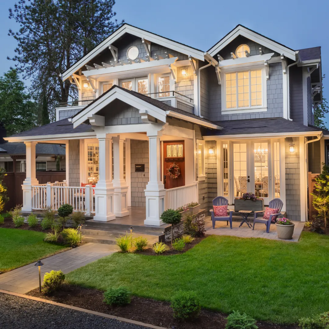 Exterior house painting protecting siding and trim from weather and UV damage