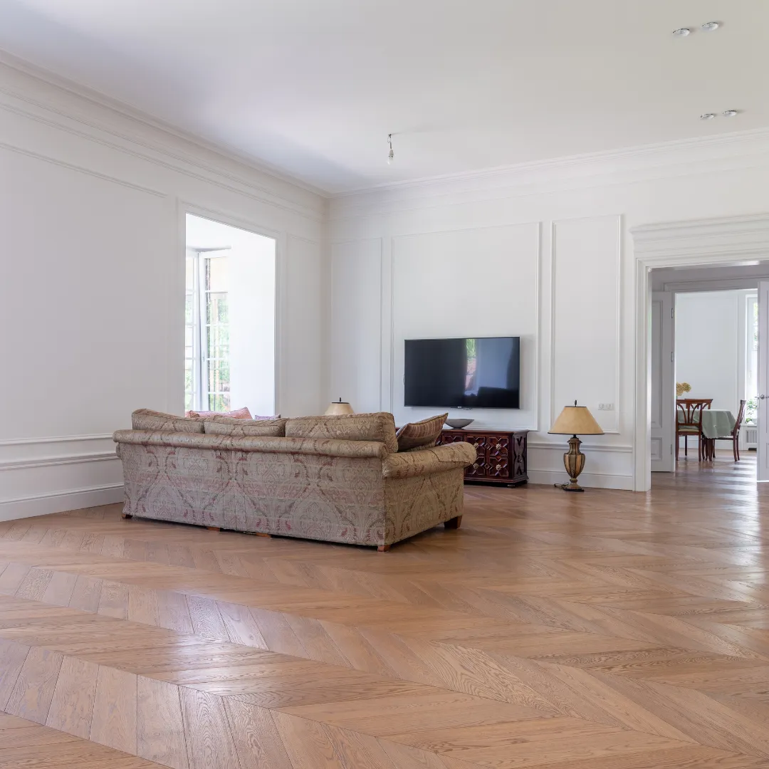 Hardwood flooring installation for residential home renovation and upgrades