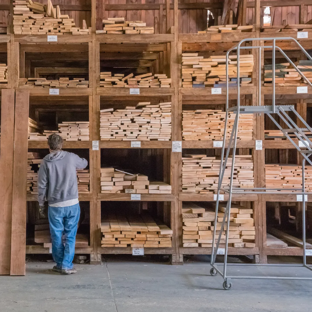 High-quality lumber and framing used for residential home renovations
