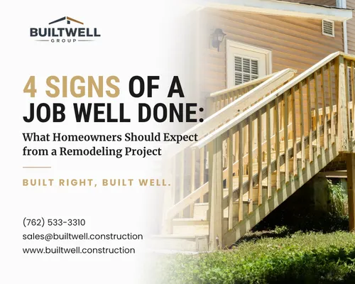 4 Signs of a Job Well Done: What Homeowners Should Expect From a Remodeling Project
