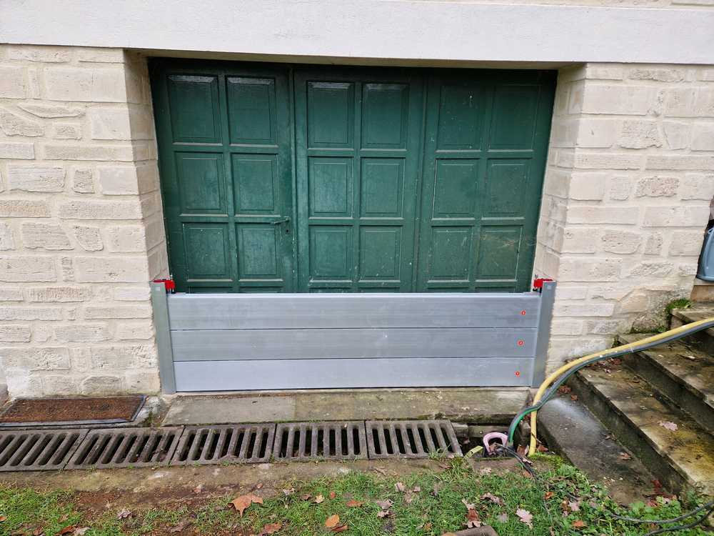 barrière anti inondation empilable pour garage