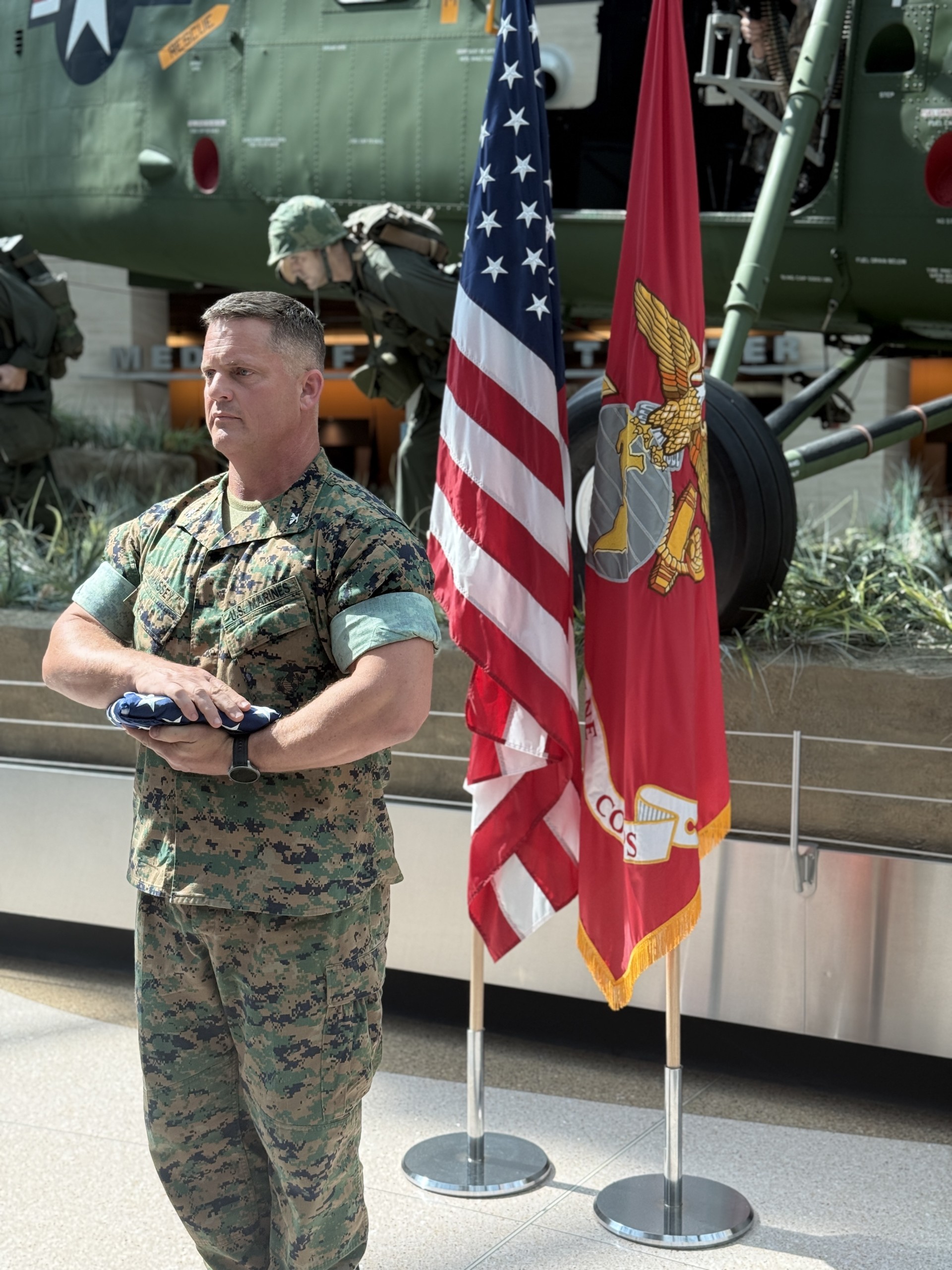 Colonel Garth Massey during 31 years of service as a US Marine infantry officer
