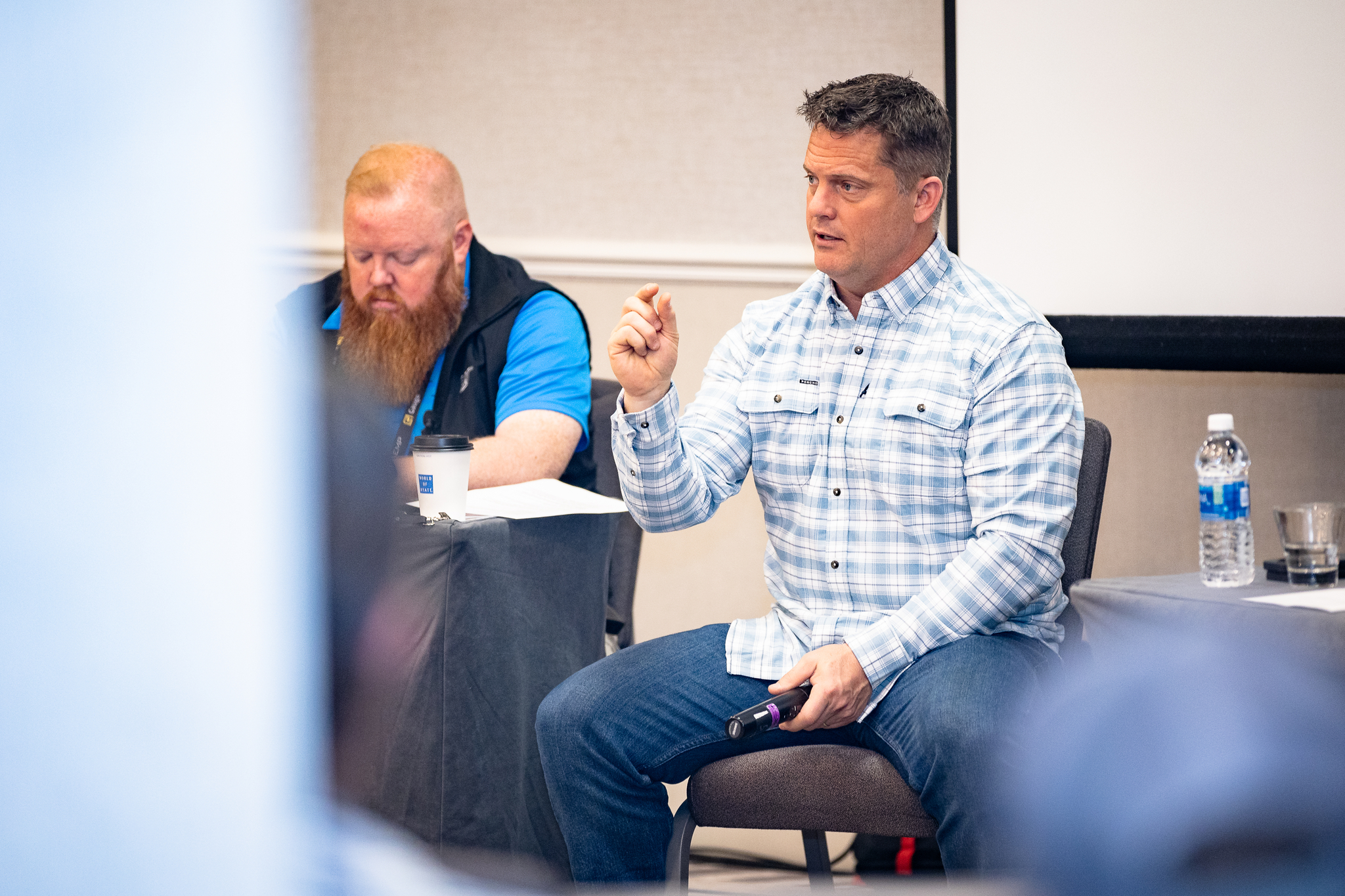 Executive leader working through CommandReady coaching framework — decision-making and leadership clarity