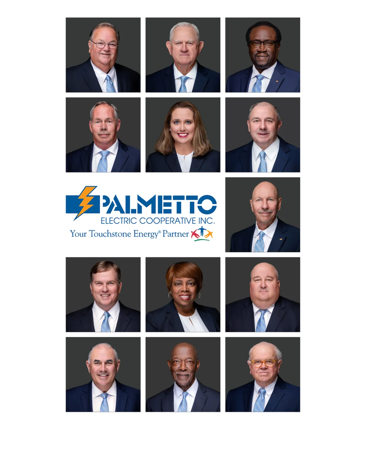 Professional board member headshots for Palmetto Electric Cooperative, Bluffton Chamber members