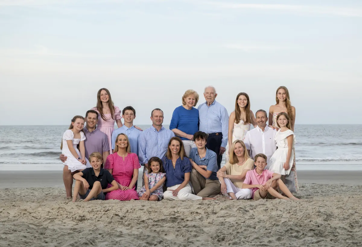 Luxury beach portrait session on Hilton Head Island during sunset