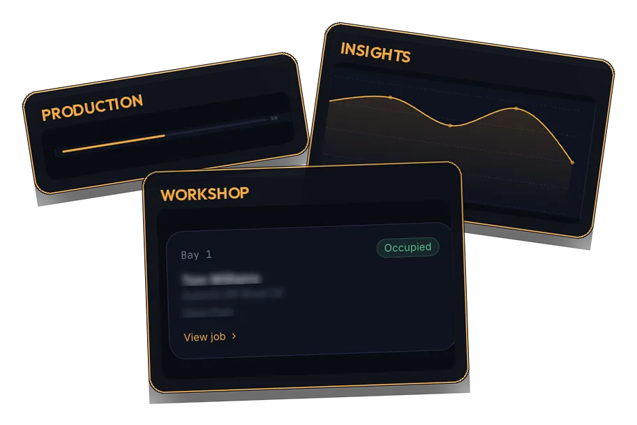 Tight-cropped dashboard fragment showing VIN history records