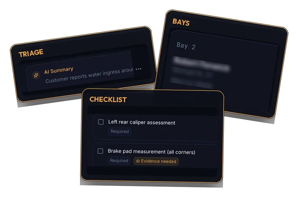 Tight-cropped dashboard fragment showing VIN history records