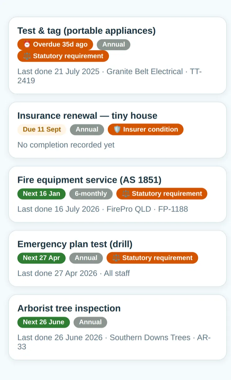 Visual comparison of chaotic paper checklists versus clean digital compliance records on a mobile device