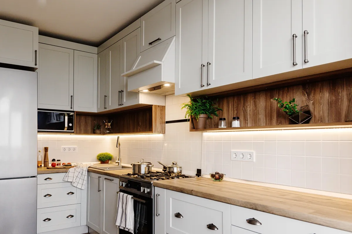 white kitchen design in Kent