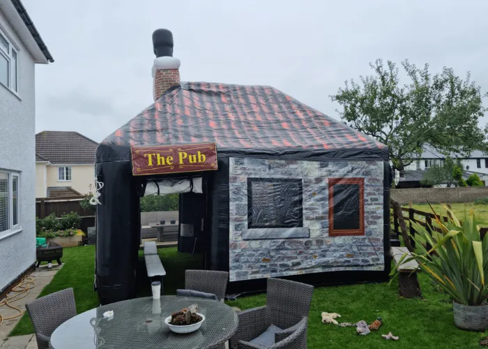 Inflatable pub that has been rented in Newport