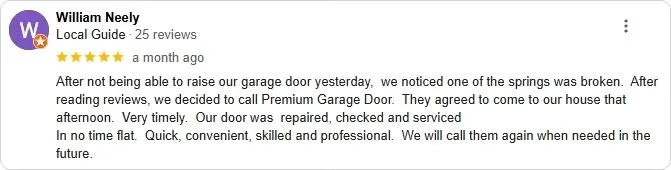 garage door company near me