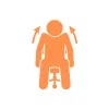 Icon of a person performing a seated stretch representing guided PNF stretching technique