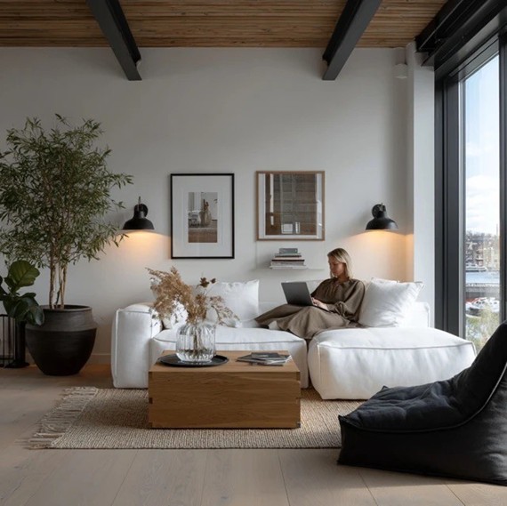 Fra trygg, kjedelig jobb – til betalt interiørdesigner