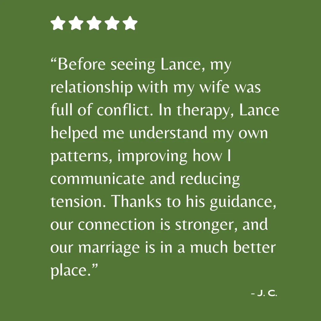 Men's Therapy Testimonial 1 - Inner Fire Therapy