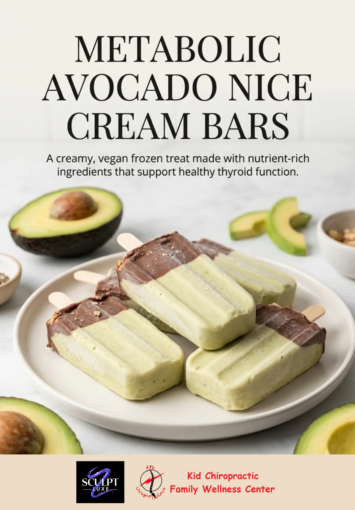 Metabolic Avocado Nice Cream Bars