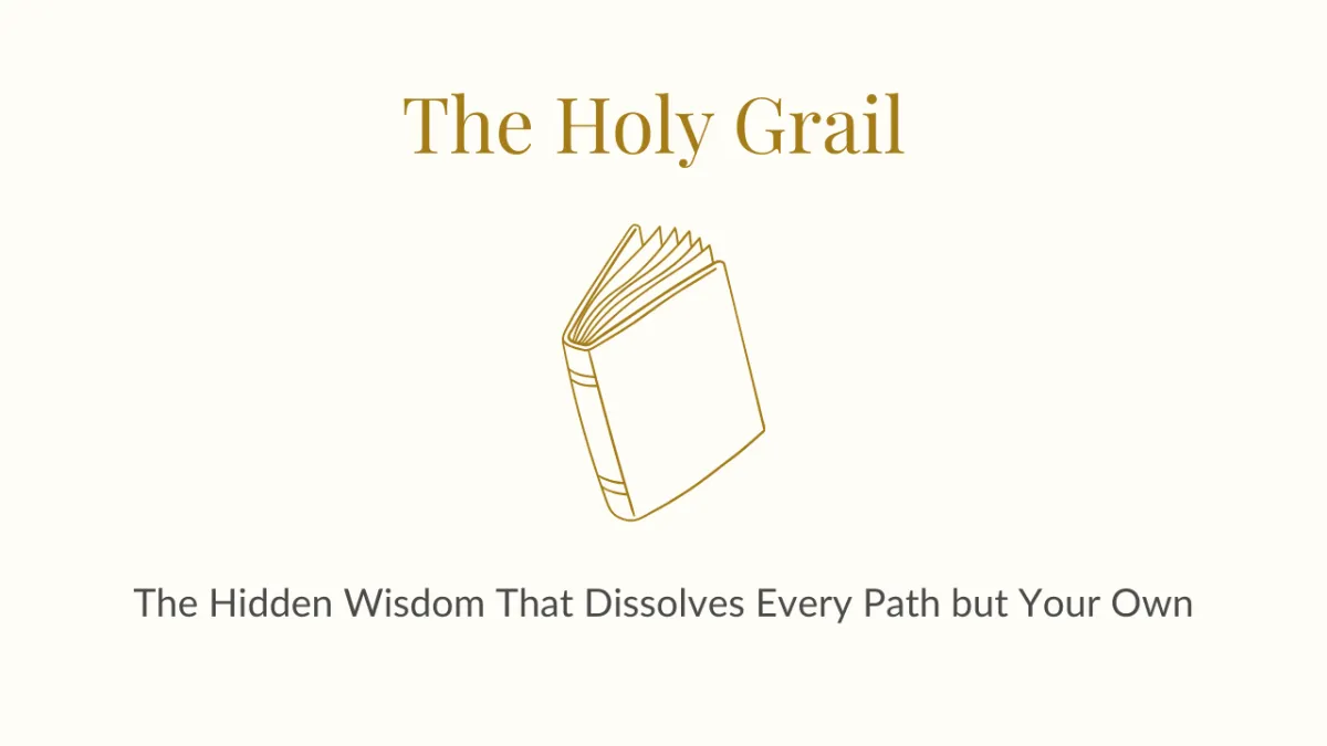 "Offerings page image: The Holy Grail book - a spiritual guide for women reclaiming their power and sovereignty."